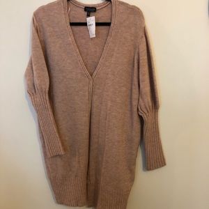 Long heather pink cardigan
